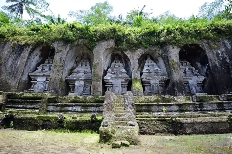 Rock-cut candi shrines at Gunung Kawi, Tampaksiring